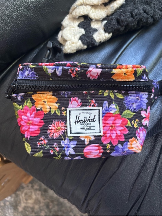 Herschel Supply Company Handbags - Herschel Floral Black Zip Pouch